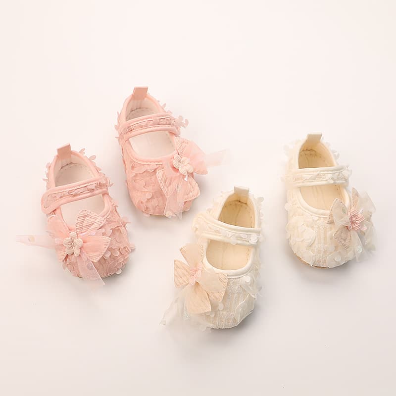 New Autumn Collection Korean Princess Shoes for Baby Girls, Non-Slip Soft-Soled Walking Shoes, Ready Stock Wholesale