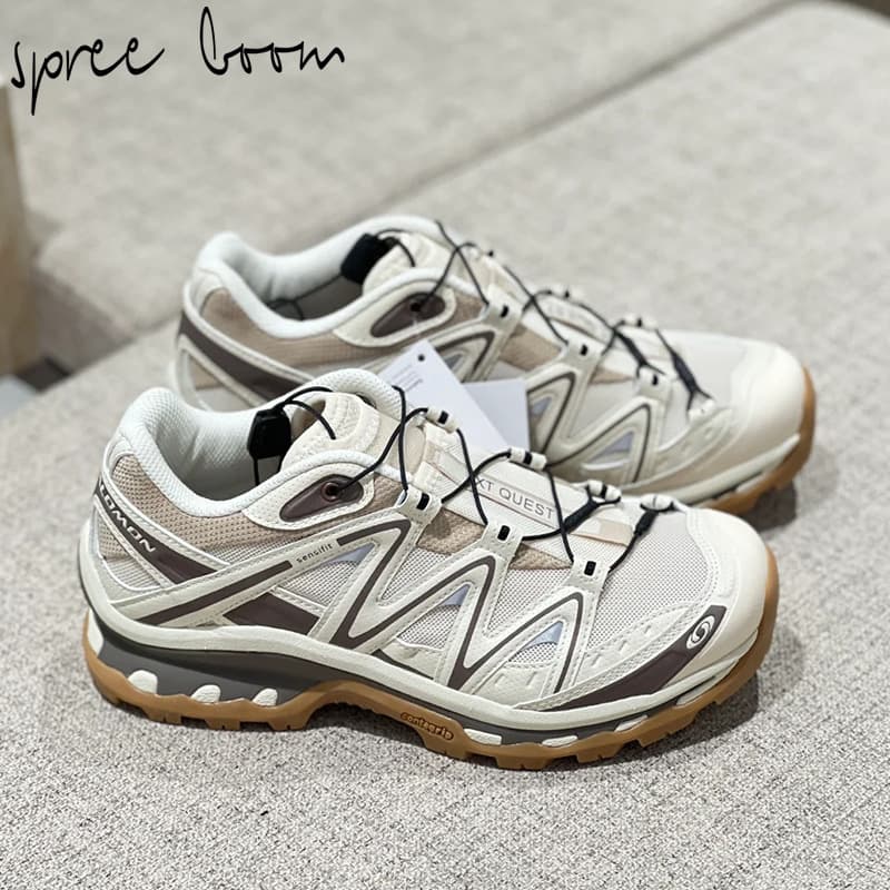Salomon XT-QUEST Sport Casual Shoes Outdoor Trendy Unisex Versatile Mocha Brown 475413