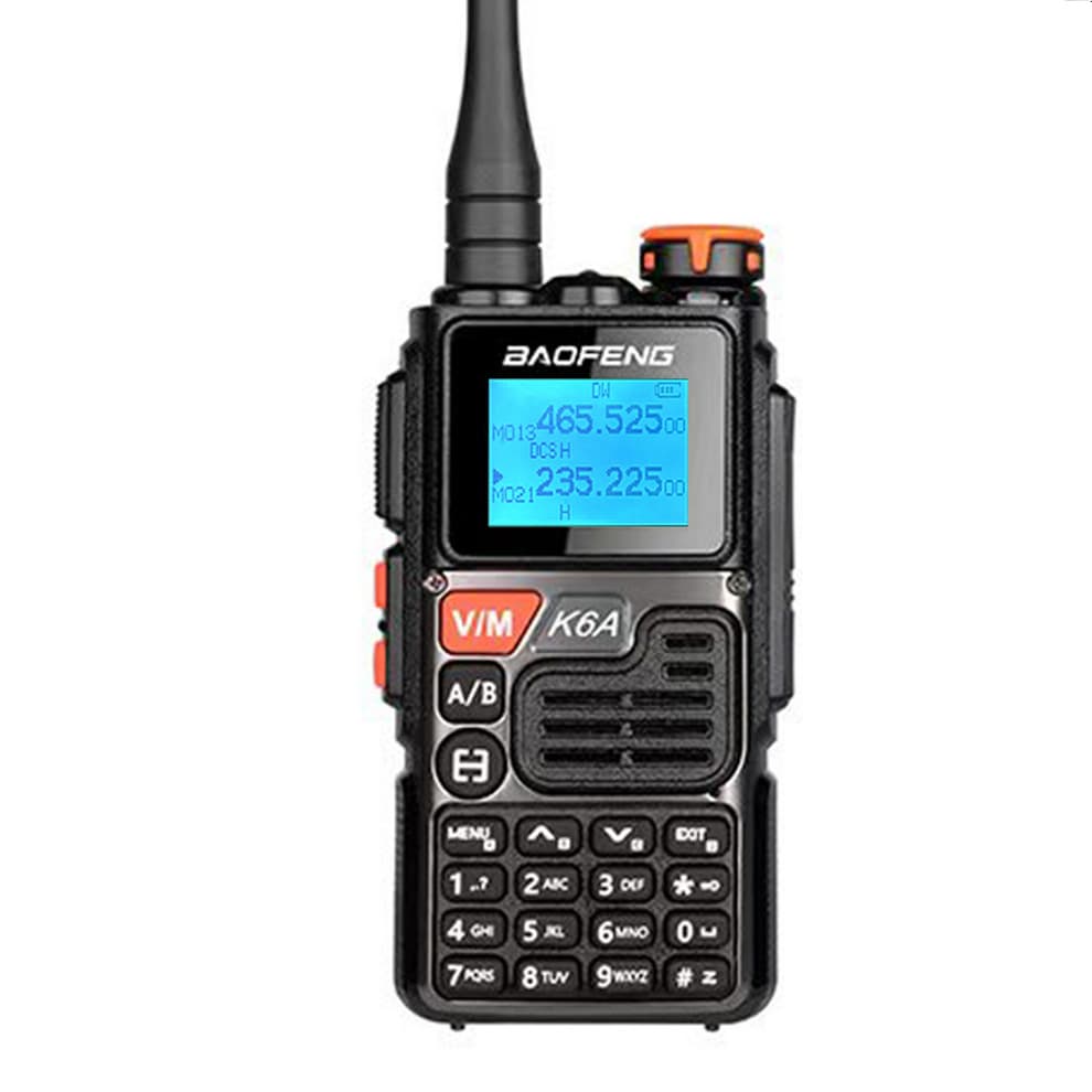 Baofeng UV-K6A Walkie Talkie High Power Wireless Handheld Radio Full Band One-Key Frequency Matching Outdoor Long Range Factory
