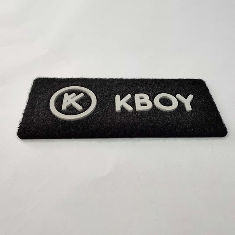 Processed Velcro PVC Drop Plastic Embossing, High-Frequency Embossing, Hot Cut Labels, Felt Drop Plastic Embossing