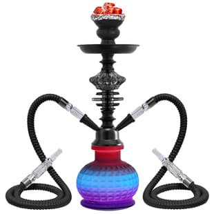 Cross-Border Hot Selling Dual Hose Colorful Hookah Set Arabic Hookah HOOKAH Full Accessories Shisha Water Pipe