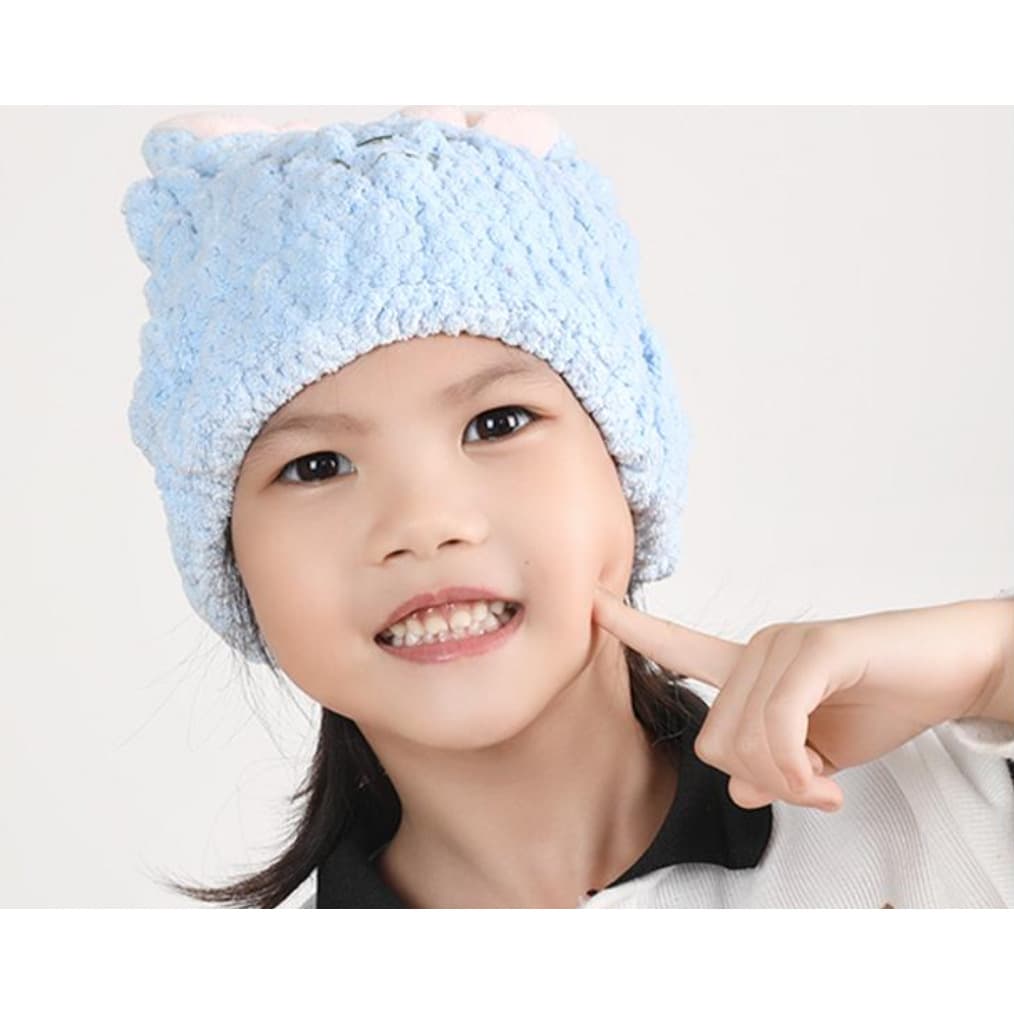 Children's Hair Drying Cap, Super Absorbent and Quick-Drying, Girls' Hair Drying Bath Hat, Hair Towel, Baby Shampooing Head Wrap