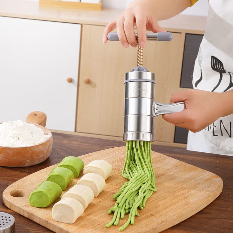 Stainless Steel Manual Noodle Maker Home Use New Model Hand Operated Pasta Machine Egg Noodles Maker Rice Flour Roller Press
