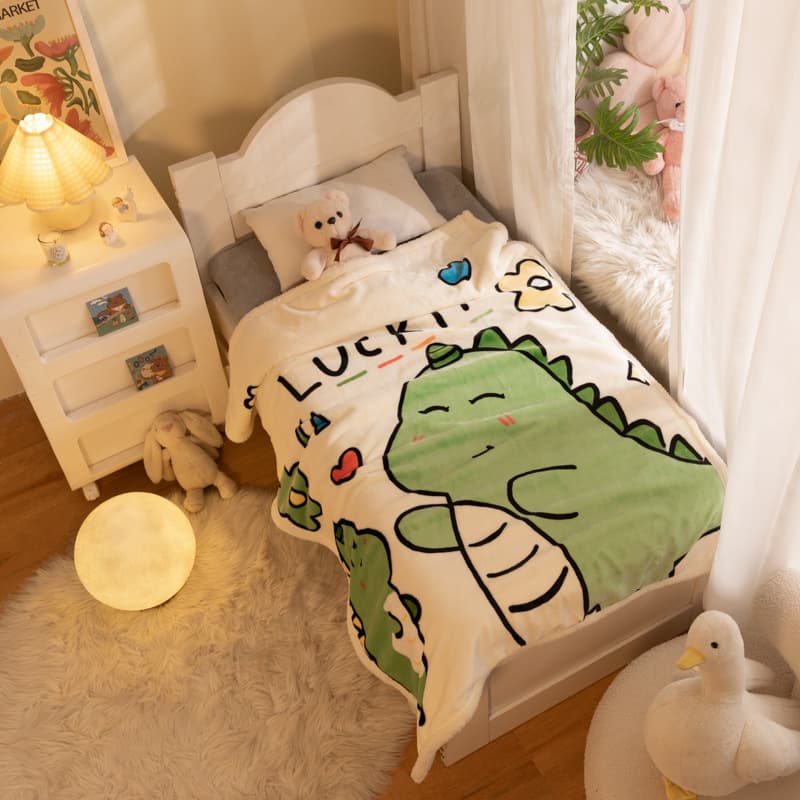 Cross-border hot-seller children's blanket, double-layer lamb fleece cartoon thickened flannel winter micro-business foreign trade gift dropshipping