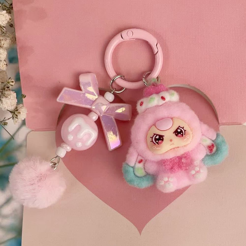 Promotional Dessert-Themed Accessories for Three-Year-Old Kids, Cartoon Cute Keychains, Bag Charms, Small Pendants, Car Key Charms