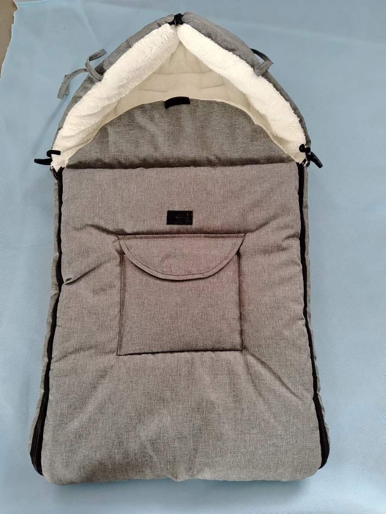Baby stroller sleeping bag, warm stroller foot cover, thickened seat cushion foot cover, windproof cover, windproof for winter outings.