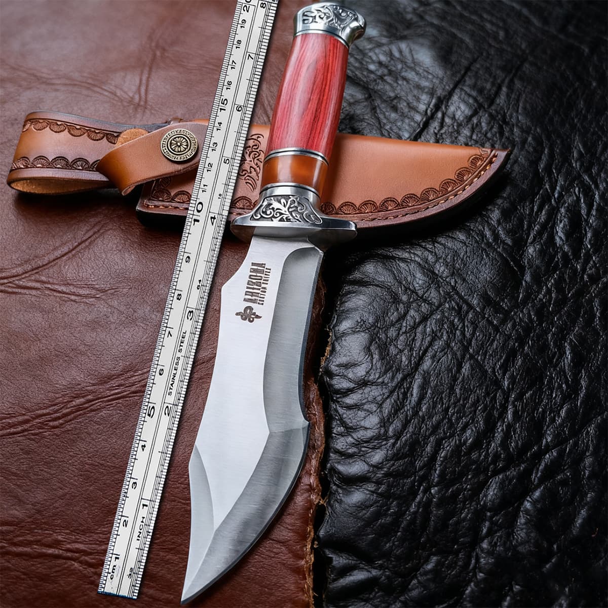 Inner Mongolia Beef and Lamb Home Hand-Held Meat Knife, Longquan Multi-Purpose Boning Knife for Kitchen Meat Division, Cutting, and Skinning