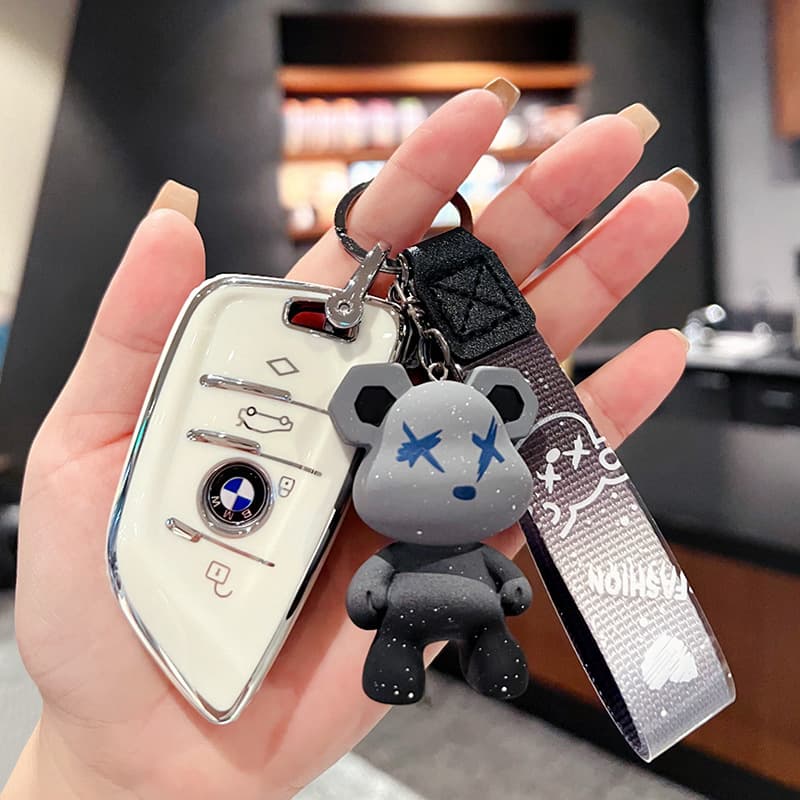 BMW Key Case Blade Style for 3 Series X3 5 Series X5 3 Series X1 Keychain Car Pendant ix3 Shell 320 Female