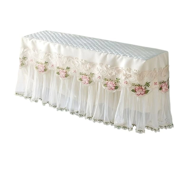 Air Conditioner Dust Cover, Anti-Dust Cover for Wall-Mounted Units, Universal Wind Deflector, Full-Wrap Lace Cover for Gree Air Conditioners
