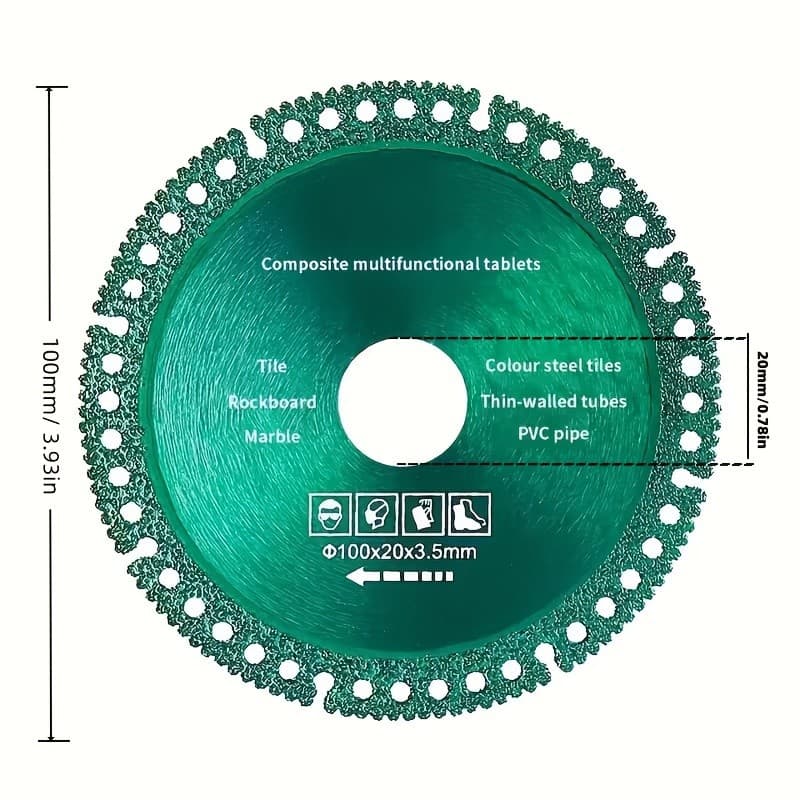 Brazed Cutting Discs, Multifunctional Composite Cutting Discs, Diamond Cutting Discs, Angle Grinder Cutting Discs, Cross-Border Composite Discs