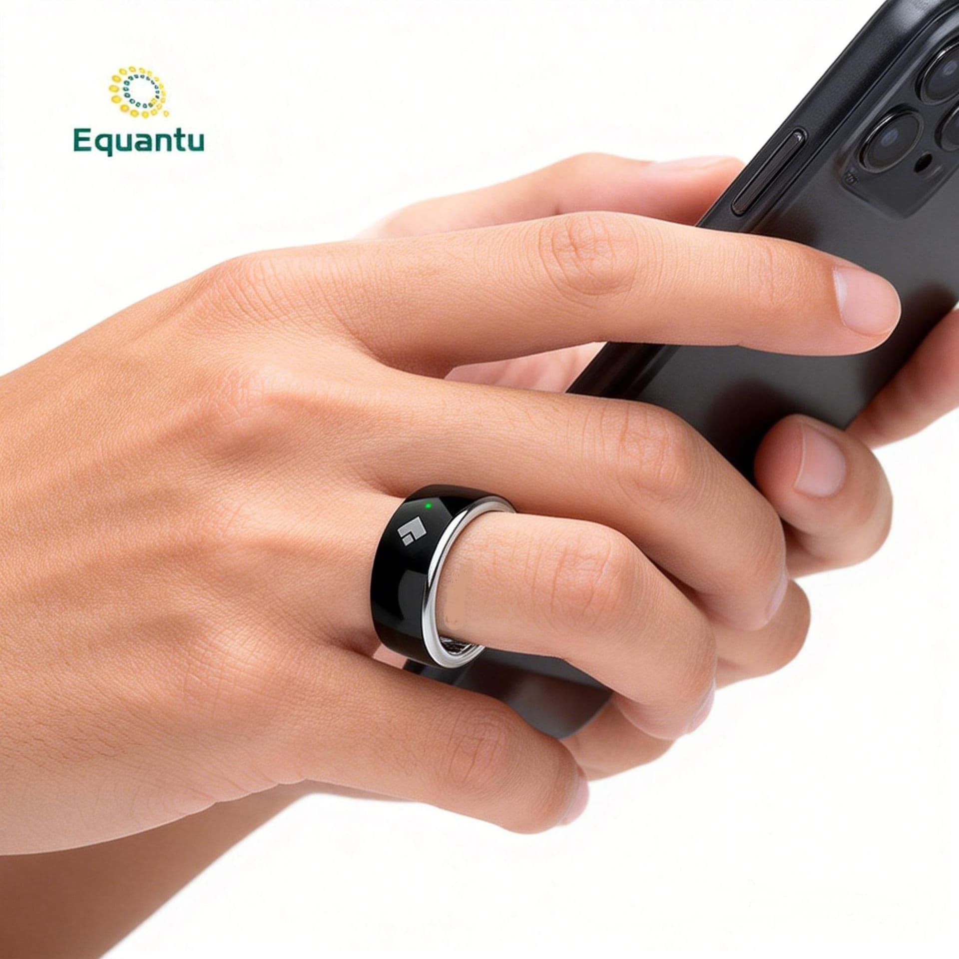 Smart electronic ring Bluetooth connection time reminder QB708 stainless steel screenless display hot model in Southeast Asia