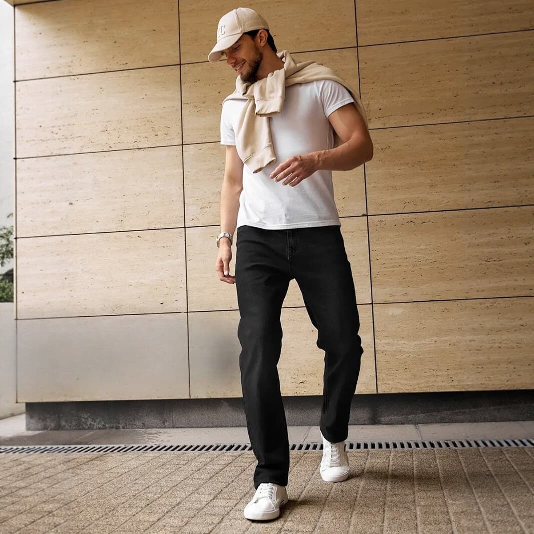 Bulk Men Jeans Stretch Slim Straight Leg Pants In Stock