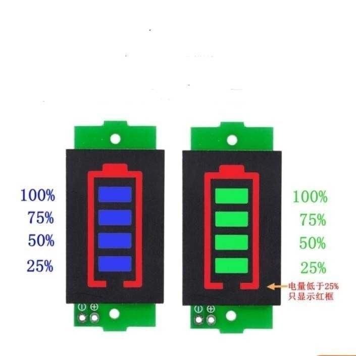 1/2/3/4/6/7/8S Lithium Battery Capacity Indicator Module 3-Series LED Lithium Battery Pack Display Board