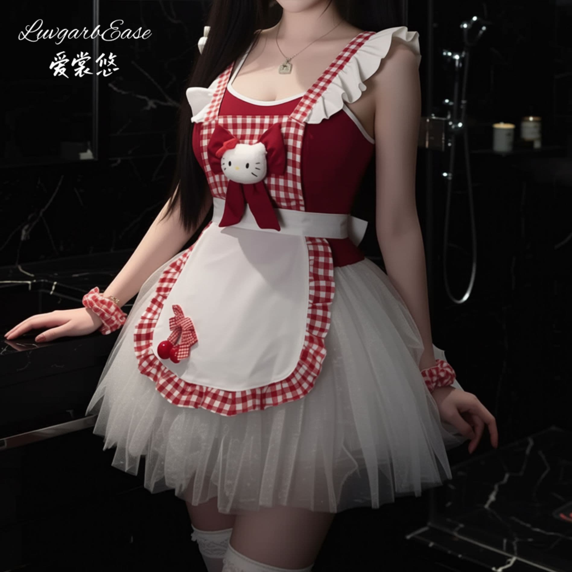 Aishangyou Original Lingerie Cute Cat Maid Costume Sexy Pure Temptation QQNY Set