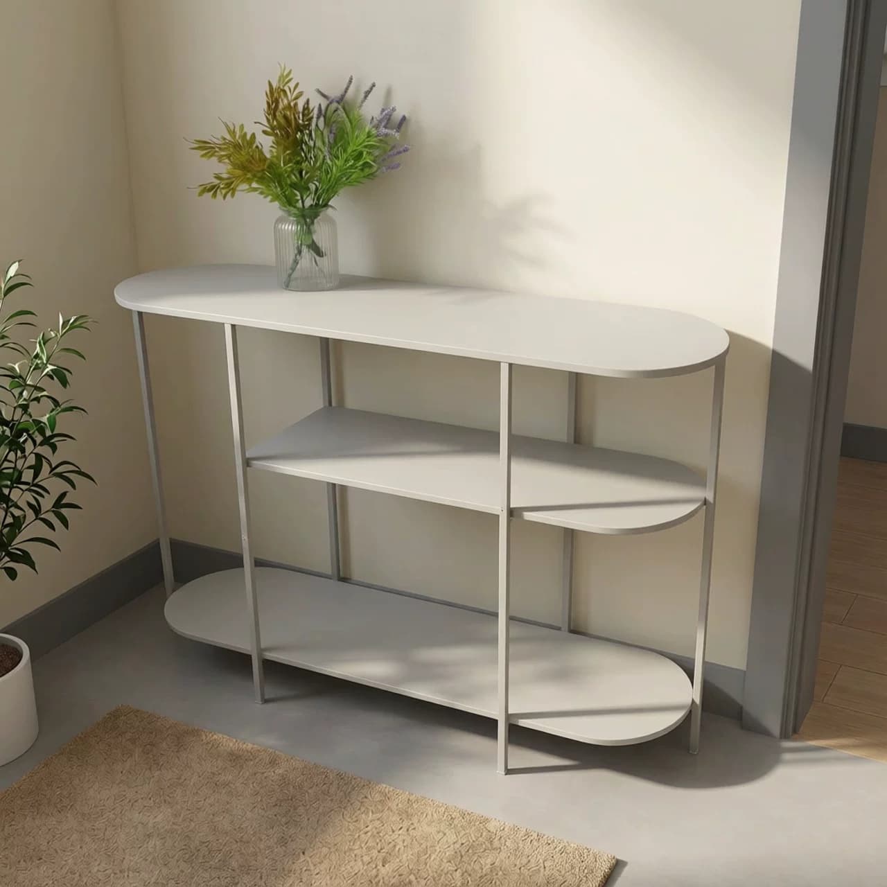 Iron floor-to-ceiling storage rack, living room entrance, multi-functional storage display rack, kitchen sundry storage rack, balcony flower rack