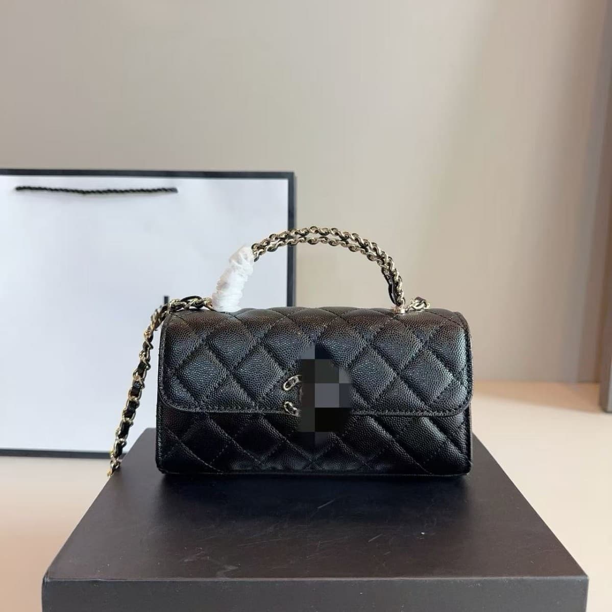 Cross-Border New Style Chanel-Inspired Women's Bag, Crossbody Bag, Shoulder Bag, Small Handbag, Chain Bag, Popular Women's Bag, Quilted Bag