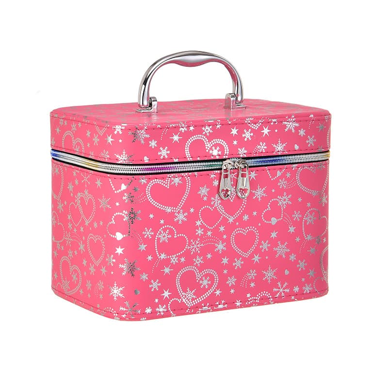 Large Capacity Premium Cosmetic Bag Set with Mirror, Handheld Home Storage Organizer, Factory Direct, 3-Piece Set