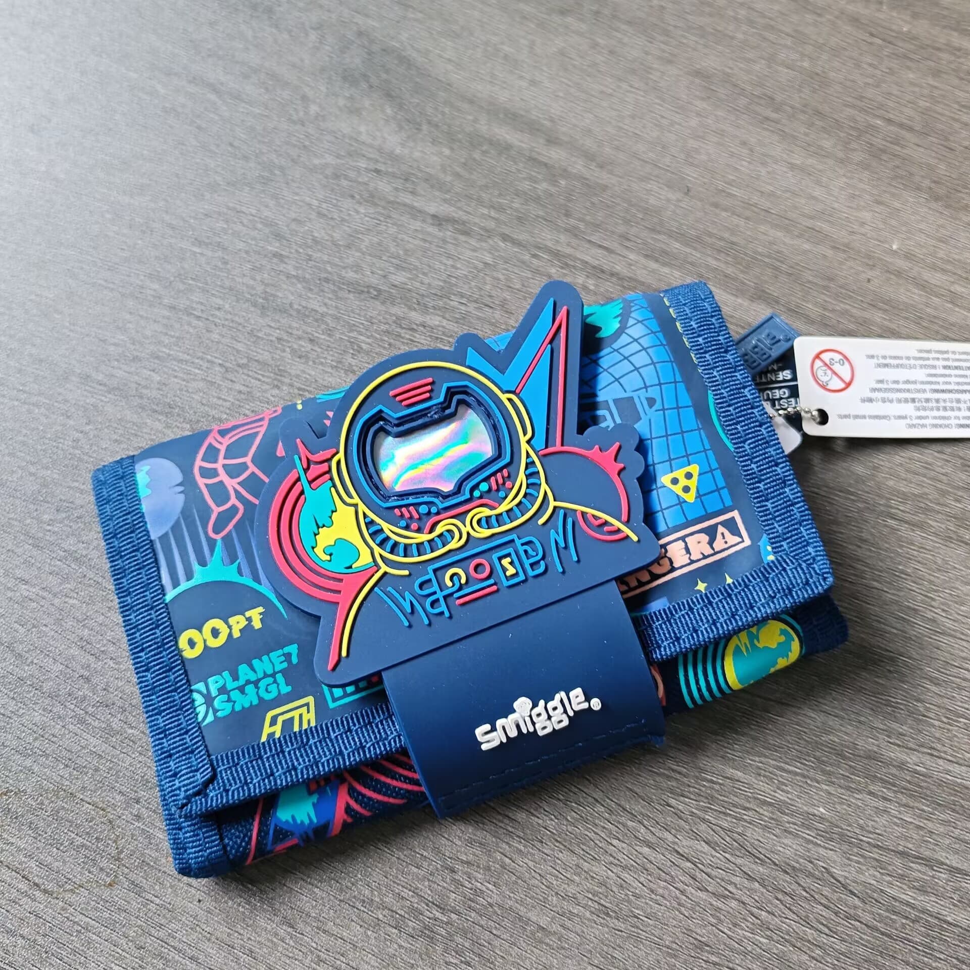 Australia Smiggle Wallet Kids Student Card Holder Lanyard Blue Spaceman Racer Storage Bag Stitch Gift