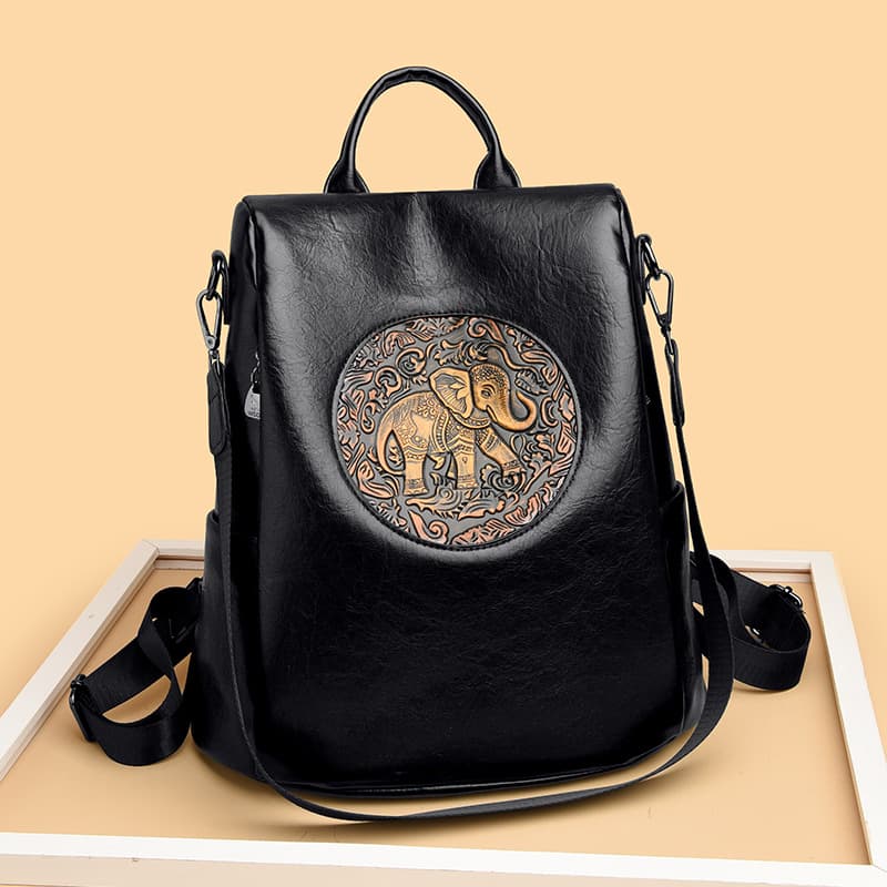 Retro Anti-Theft Backpack Women's 2026 New Versatile Real Soft Leather Backpack Casual Travel Backpack Large Capacity School Bag