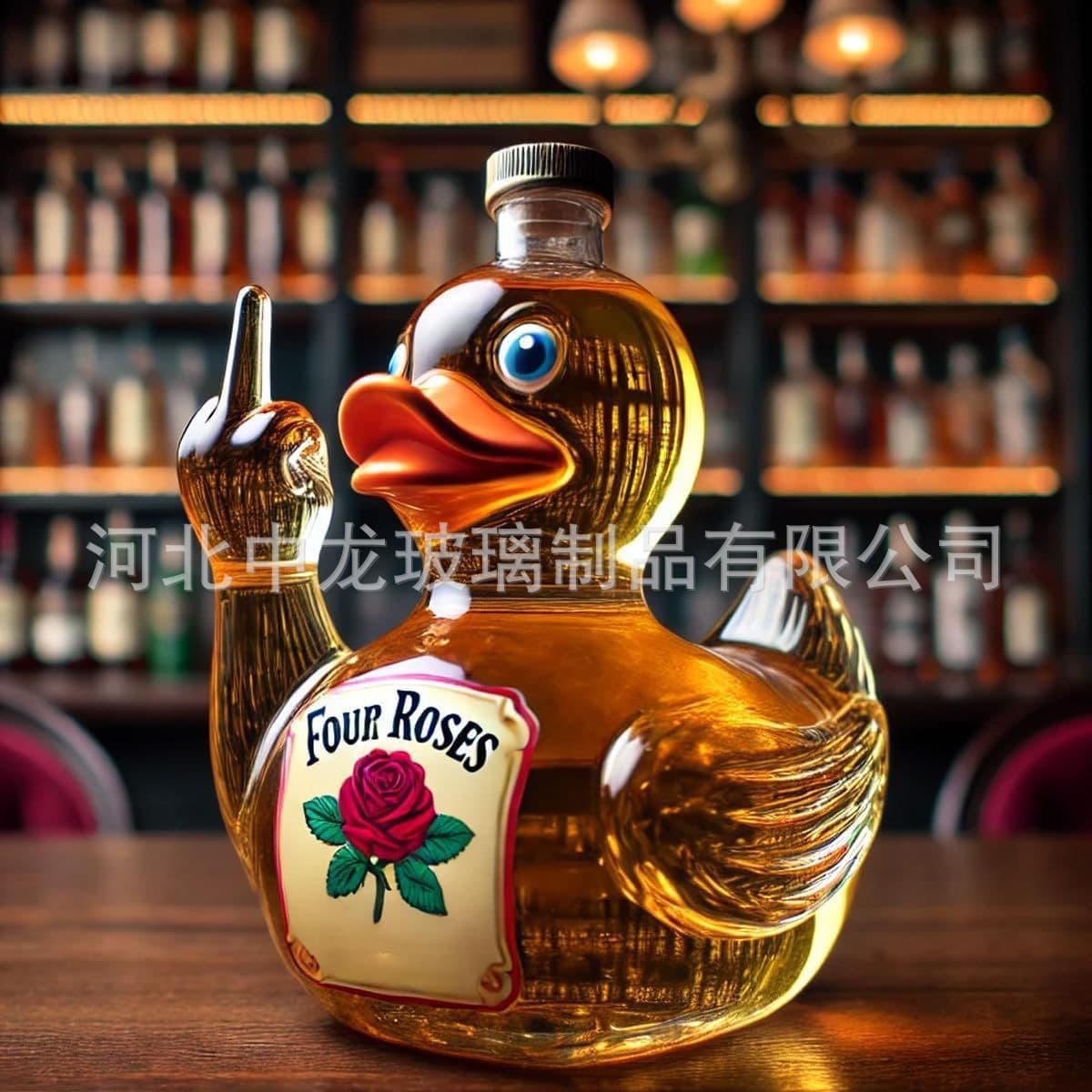Independent Site New Cross-border Animal Whiskey Decanter Glass Bottle