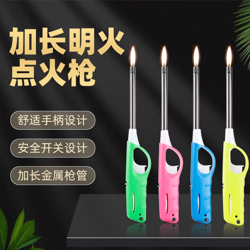 Ignition gun electronic igniter gas stove natural gas stove kitchen extended handle open flame long nozzle lighter stick