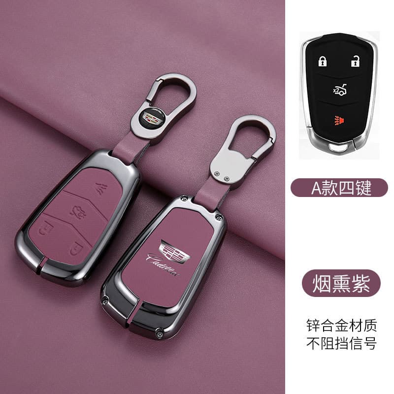 Compatible with Cadillac Key Case Metal Shell for XT6 XT5 CT5 Key Shell XT4 Buckle CT6 Premium ATSL Cover XTS