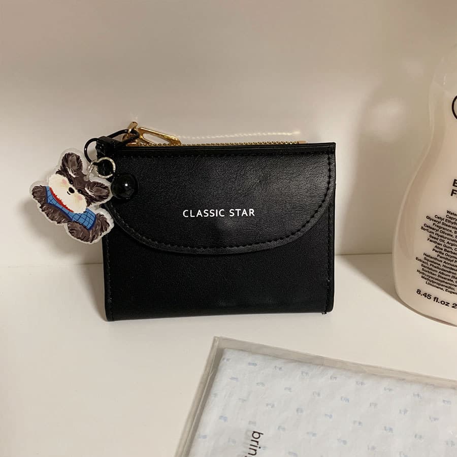 Cross-Border Hot Selling Dopamine Color Matching Korean New Wallet Women Solid Simple Card Holder Multi-Functional Large Capacity Wallet