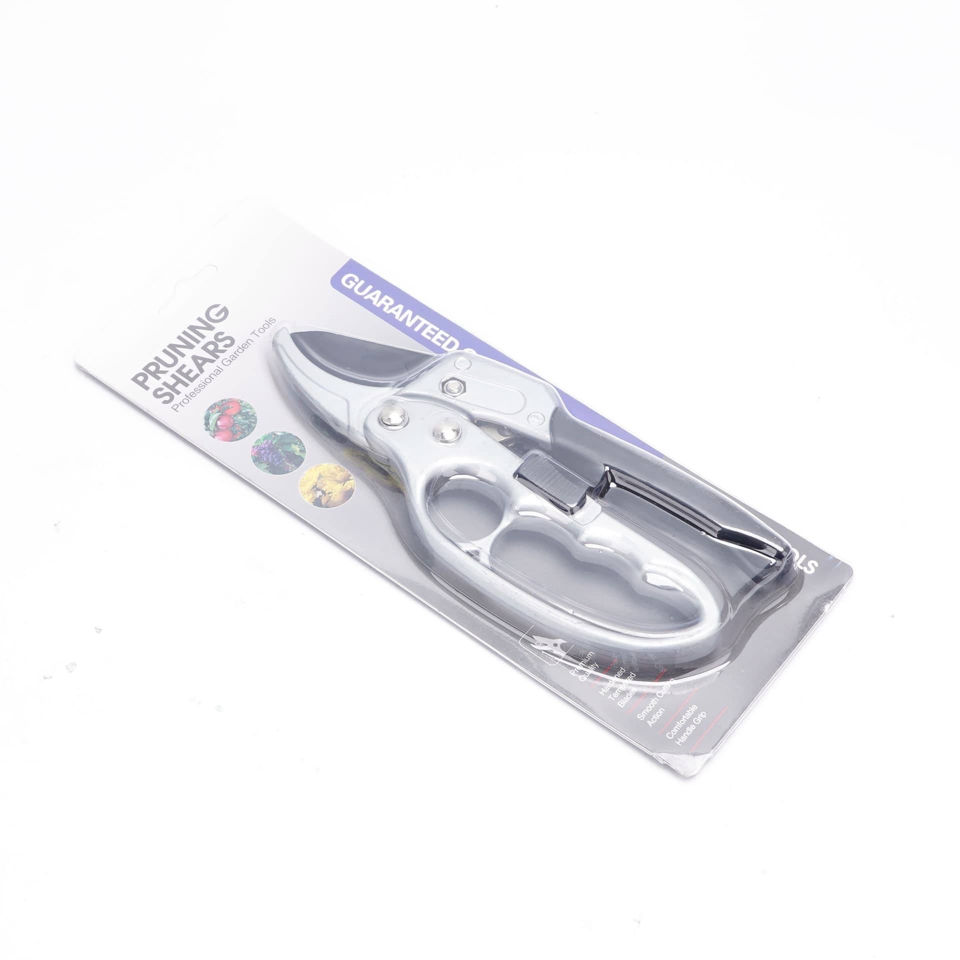 Segmented professional labor-saving pruning shears for fruit trees, including horticultural and garden pruning shears for thick branches.