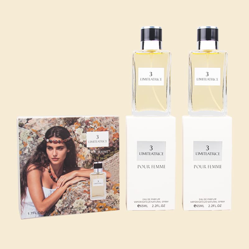 Queen No.3 Perfume Gift Set Long-Lasting Fresh Elegant Fragrance Duo 50ML*2 Bottles Wholesale Perfume Gift Box
