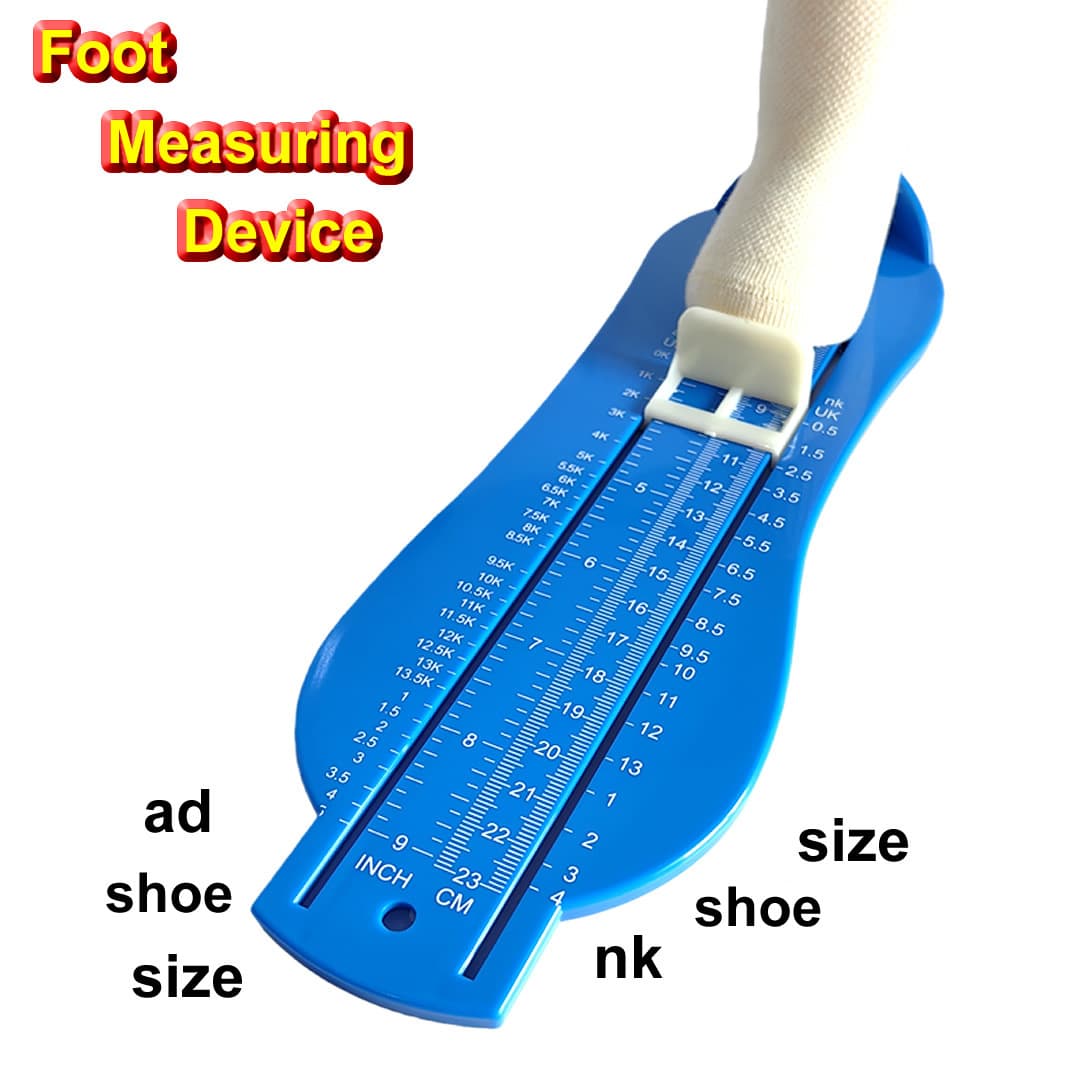 Extended Children's Foot Measurer 5.5 to 23 cm Inch Centimeter UK Shoe Size Foot Gauge, Kids' Shoe Companion