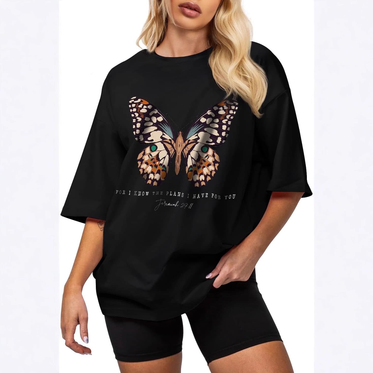 Flafens Oversized Tshirts for Women - Graphic T Shirt Loose