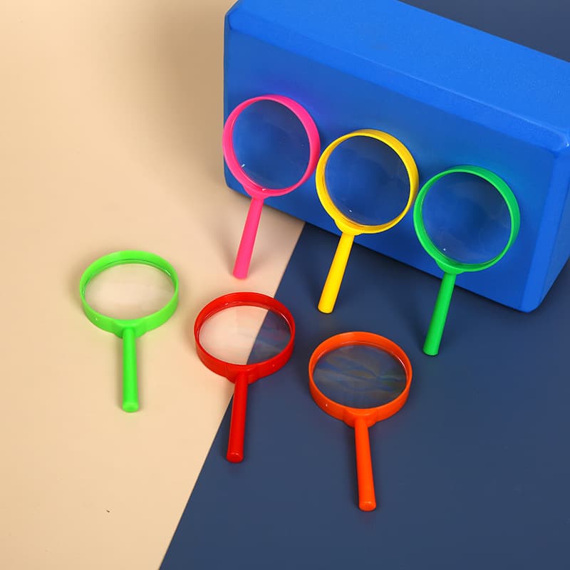 Plastic 60 Acrylic High-Definition Colored Children's Observation Handheld Science Education Outdoor Exploration Educational Toy Magnifier