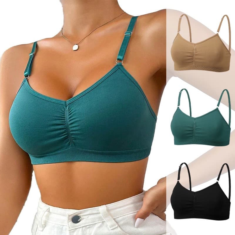 Cross-border EU/US Single-layer Cup Bra Spring/Summer Thin Comfortable Breathable Non-wire Bra TEMU Shein Cross-border Wholesale