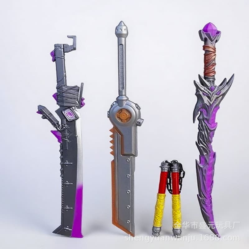 Peace Elite Subway Escape Flame Knife Large Freddy Tail Thorn PU Model Toy Children's Weapon