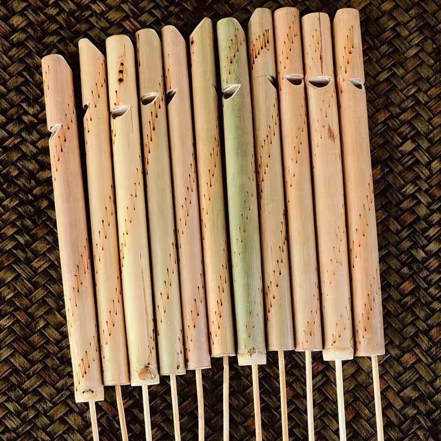 Thai Handmade Bird Whistle Bamboo Flute Nostalgic Travel Souvenir Bamboo Whistle