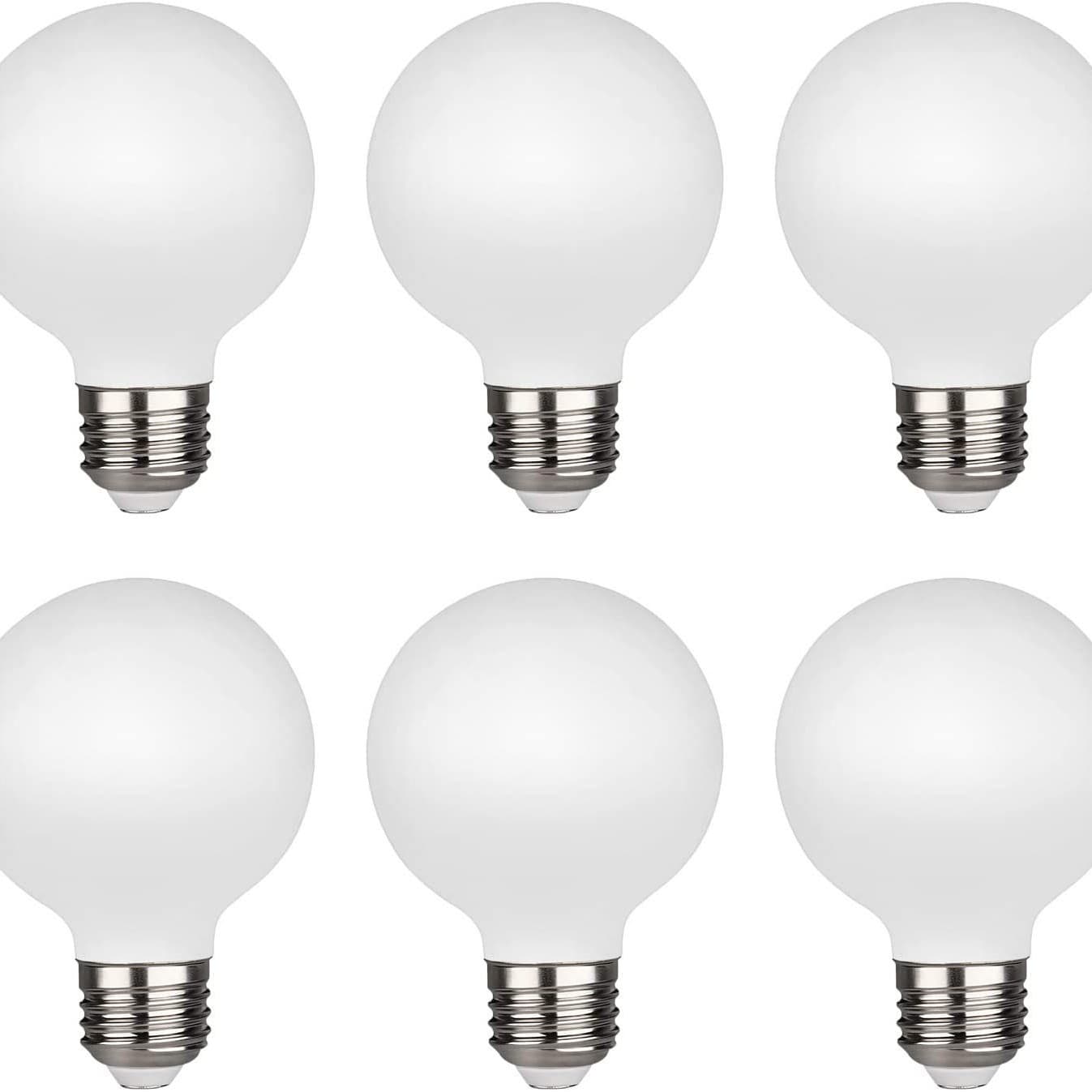 LED Milk White Globe Bulb G45 G80 G95 Three-Color Dimmable Milk White Transparent Round Globe Light