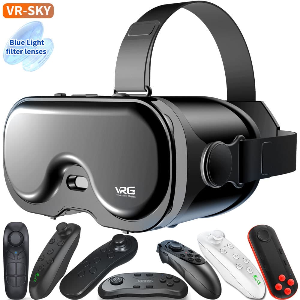 Cross-border New VR Glasses, HD VR Movies, Games, Bluetooth Headset, Box Smart All-in-One Machine, Wholesale VR Glasses