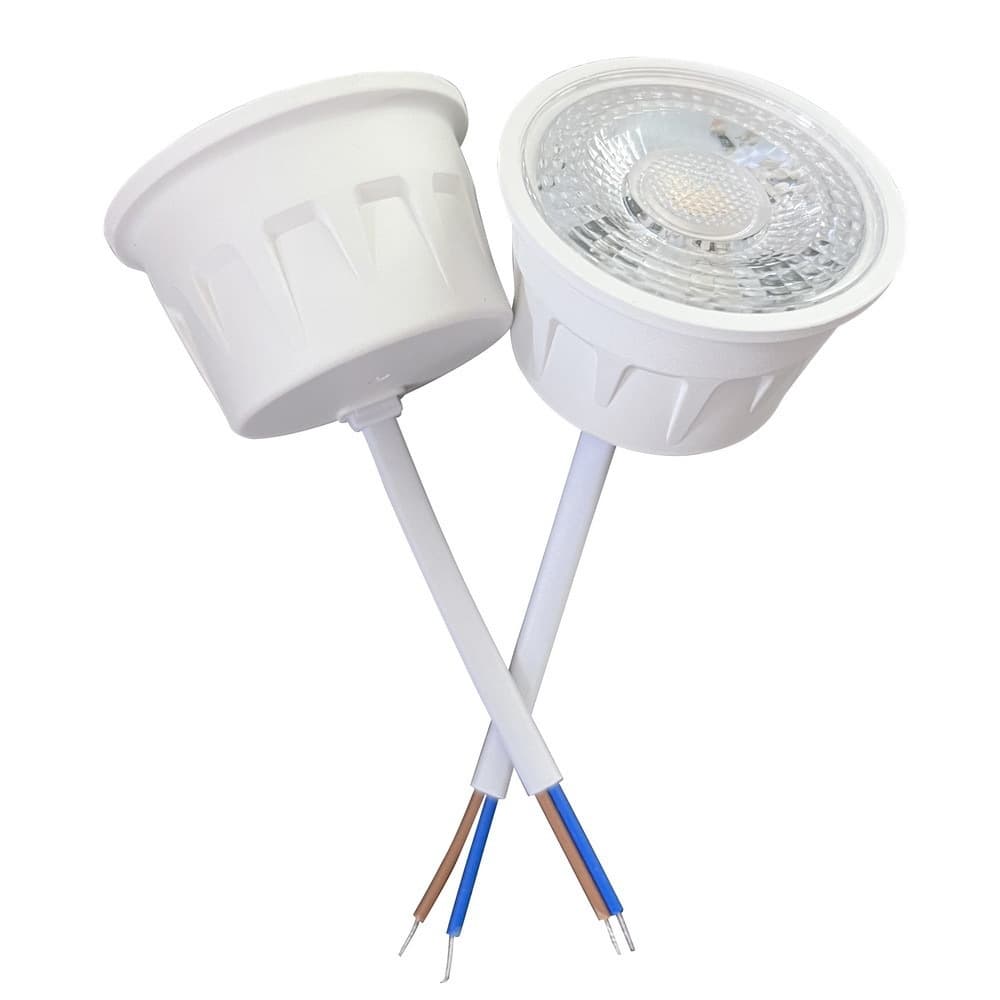 LED Spotlight 7W Wide Voltage Flicker-Free Plastic-Clad Aluminum Module Lamp Cup Pinless Spotlight Suitable for Shopping Malls and Hotels