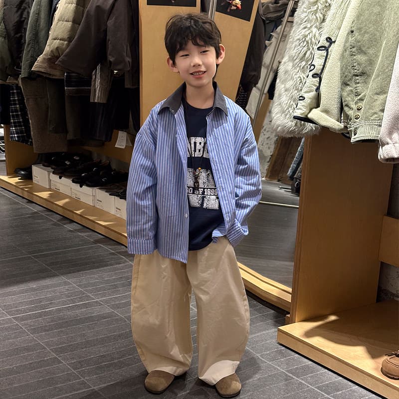 Boys' Shirt Jacket 2026 New Spring Fashion Children's Stylish Spring and Autumn Tops for Older Kids 6 Thin Style 7 Blue 8 Years Old 9