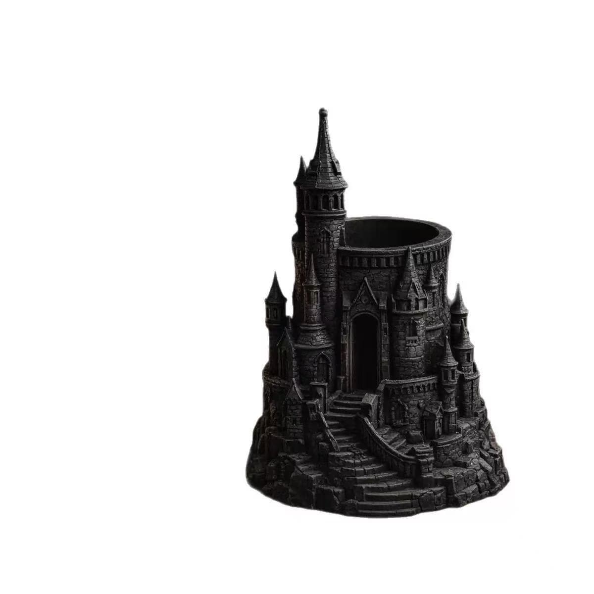 Cross-border popular dark style castle pen holder Harry Potter castle 3D printing creative pen holder magic castle