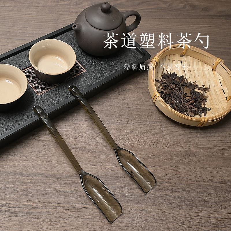 Thickened Plastic Teaspoon Small Medicine Spoon Plastic Small Tea Scoop Tea Shovel Milk Powder Spoon Small Soil Scoop (Individually Packaged)