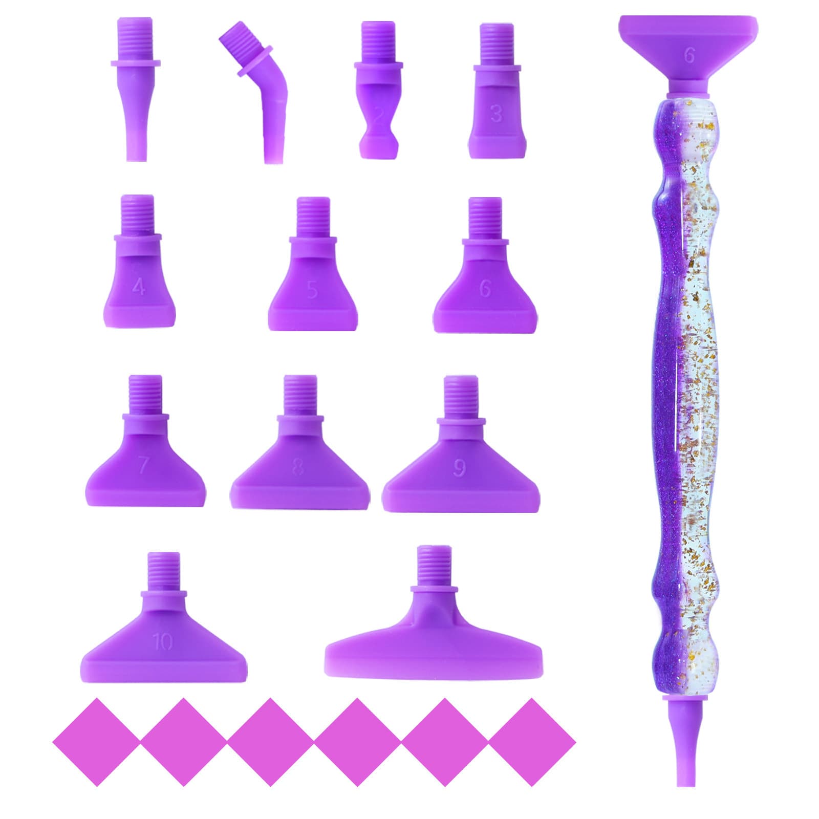 Diamond Painting New Threaded Point Drill Pen Plastic Threaded Pen Head Alloy Roller Point Drill Bit DIY Diamond Embroidery Tool