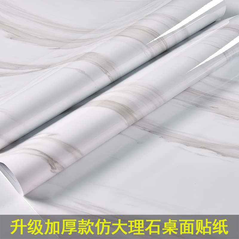 Thickened Marble Sticker Waterproof and Moisture-Proof for Desk, Coffee Table, Study Desk, Dining Table, Oil-Proof Furniture Renovation Self-Adhesive Wallpaper