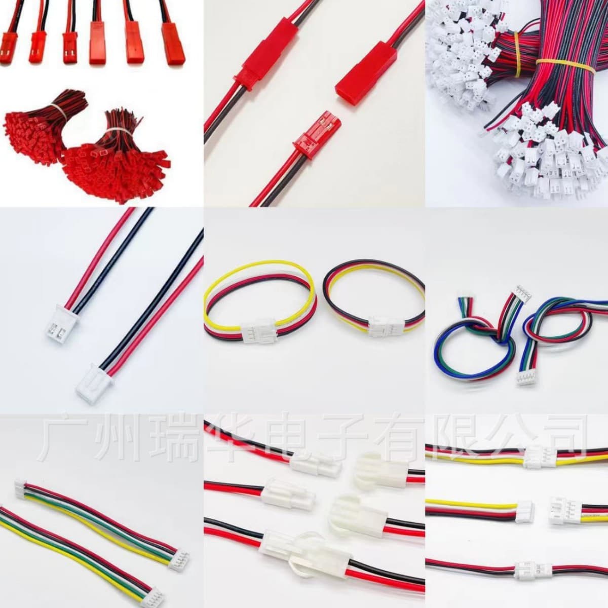Factory Direct XH2.54 PH2.0 VH3.96 EL ZH1.5 MX1.25 Blue and White Ribbon Cables Crimp Terminal Wires