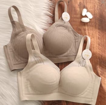 Mulberry silk seamless underwear, small breasts push up to show small women's wire-free bra, breast reduction, anti-sagging, comfortable type