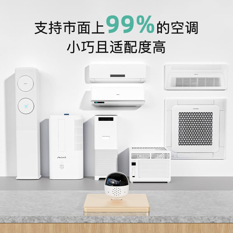 Air Conditioner Companion WiFi Control, Connected to Mi Home APP Smart Timer Switch Voice Controller for Central Air Conditioning