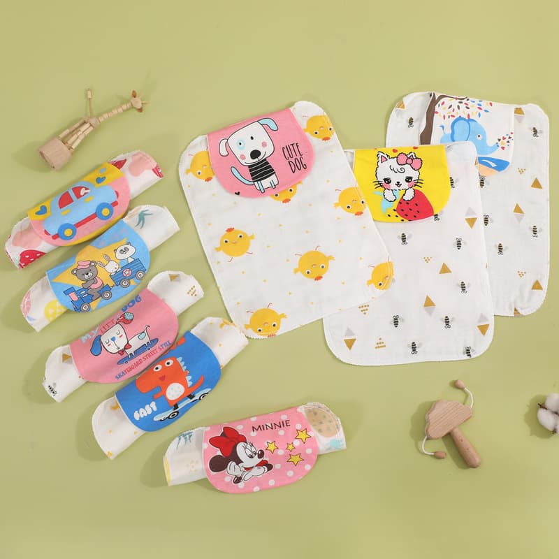 Baby Sweat Absorbing Towel, Infant Sweat Towel, Children's Sweat Towel, Kindergarten Back Pad Towel for Ages 2-4, Soft