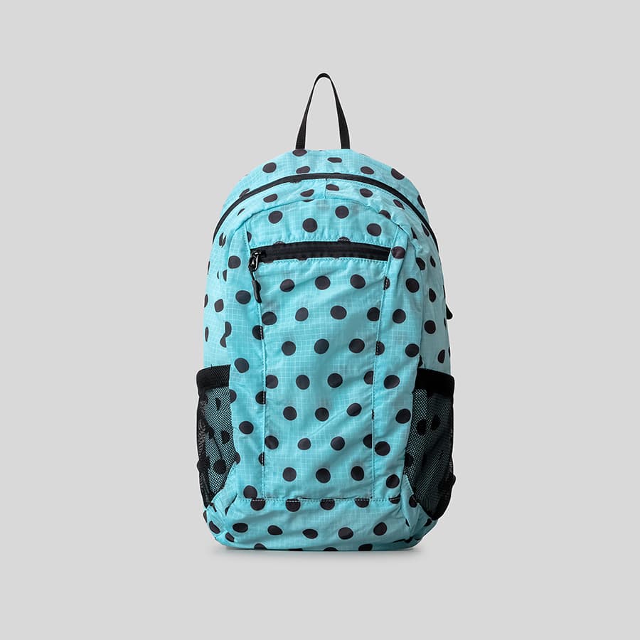Cross-border Japanese Polka Dot Casual Backpack, Lightweight Foldable Outdoor Travel Bag for Women, Korean-style Cute Student Backpack
