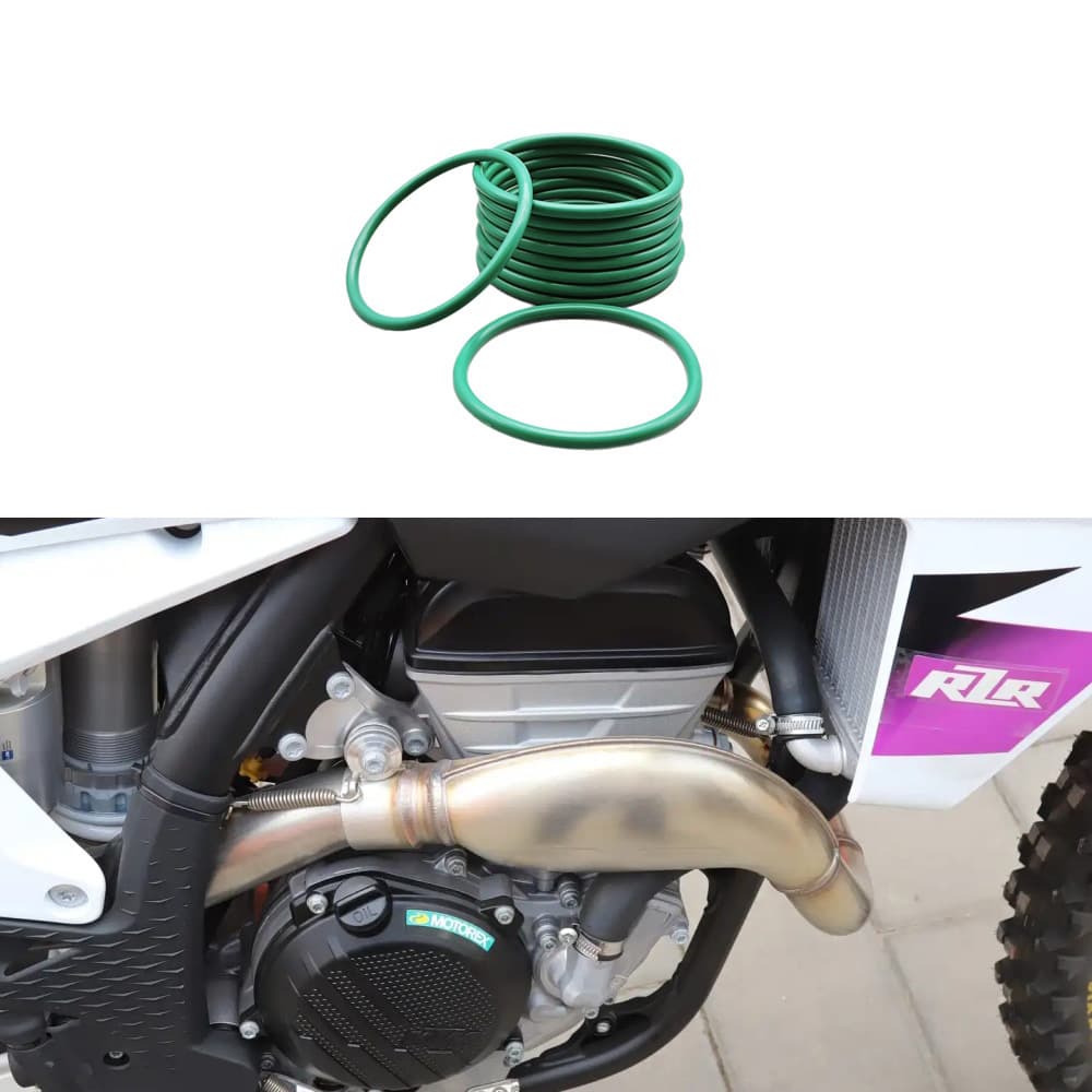 Motorcycle Exhaust Manifold Gasket O-Ring KTM Seal 10PCS Exhaust Manifold Gasket