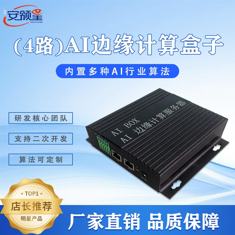 4-channel AI Edge Computing Box: low-power AI edge device, real-time data processing, lightweight AI models